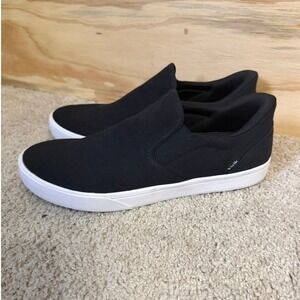 Adult's Kizik Venice Black Canvas Shoes Slip on M10 W11.5 Hands Free Sneakers